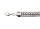 Diamante Chain Belt with Metal Row - Silver